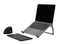Miniatyrbillede 3 af 4: R-Go Steel Travel - Laptop Stand - Ergonomisk - Stål - Sammenfoldelig - Sort