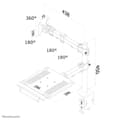 Miniatyrbillede 6 af 6: Neomounts by Newstar FPMA-D960NOTEBOOK understøttelse til bærbar computer og skærm op til 27" - Sort