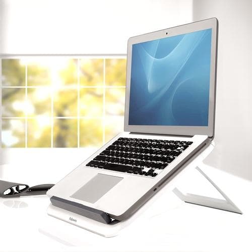 Fellowes laptop stativ I-Spire Quick Lift - 17 tommer - hvid