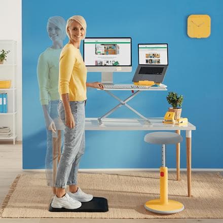 Leitz justerbart kompakt ergonomiskt laptopställ - bärbar datorhållare med 4 höjder - för 13 till 17 tums bärbar dator - idealisk för kontor och hemma