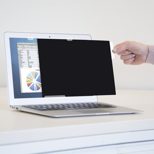 Fellowes privacy screen protector 14 tommer, widescreen 16:9, sort