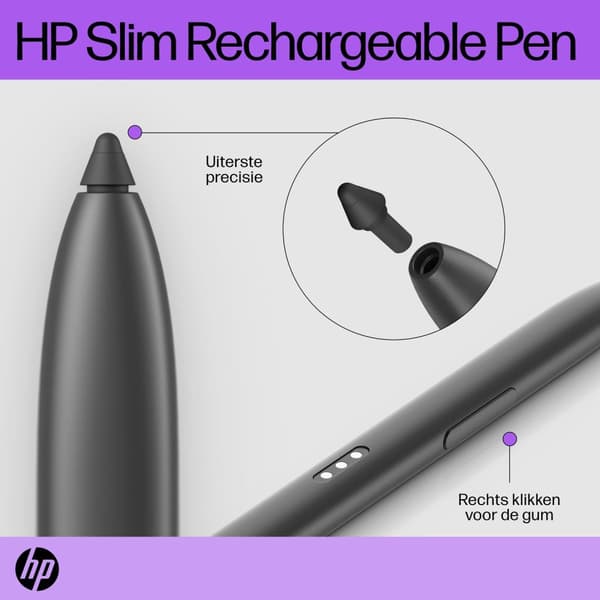 HP Slim - Digital penna - 2 knappar - hamngrått - lock (630W7AA#AC3)