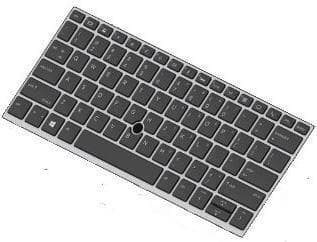 HP - Notebook erstatningstastatur - baggrundsbelyst - Fransk - til EliteBook 735 G5 (privatliv), 735 G6 (privatliv), 830 G5 (privatliv), 830 G6 (priva