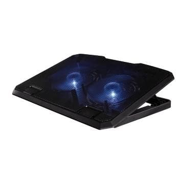 Hama "Black" - notebookstander med 2 blæsere - 39,6 cm (15,6") - 140 mm - sort Sort