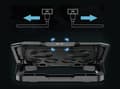 Miniatyrbillede 5 af 5: Conceptronic ERGO Gaming - Notebook blæser - med 2-ports USB 2.0 hub, smartphone stativ - 43,2 cm (17") - 100 mm/70 mm - sort