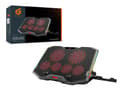 Miniatyrbillede 2 af 5: Conceptronic ERGO Gaming - Notebook blæser - med 2-ports USB 2.0 hub, smartphone stativ - 43,2 cm (17") - 100 mm/70 mm - sort