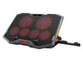 Miniatyrbillede 1 af 5: Conceptronic ERGO Gaming - Notebook blæser - med 2-ports USB 2.0 hub, smartphone stativ - 43,2 cm (17") - 100 mm/70 mm - sort