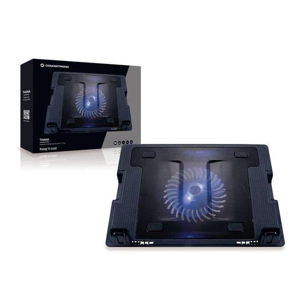 Conceptronic CNBCOOLSTAND1F Notebook-stativ med kylning höjdjusterbar