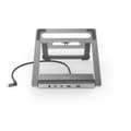 Miniatyrbillede 3 af 5: Hama USB-C dockingstation Connect2Office Stand Notebook Holder 12 porte