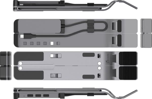 j5create Laptop-standard med USB-hub med 4 porte