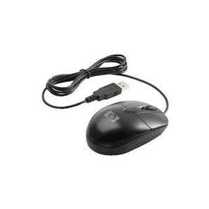HP:n optinen USB-matkahiiri - hiiri - optinen - 3 painiketta - langallinen - USB - ENVY, ENVY Pro, ENVY Sleekbook, ENVY TouchSmart, Pavilion Gaming, S musta