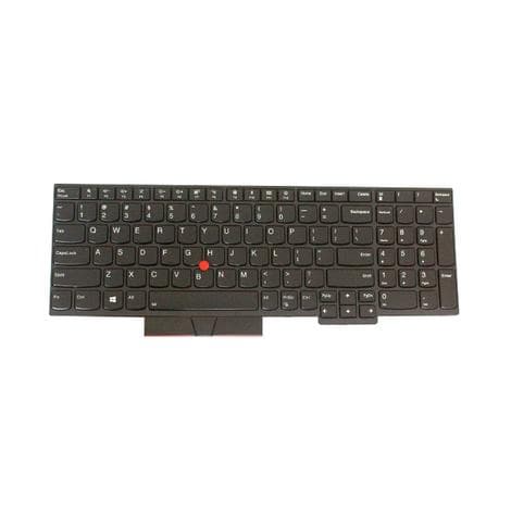 Lenovo Primax - ersättande tangentbord Notebook - med Trackpoint, UltraNav - bakgrundsbelyst - QWERTY - Svenska/finska - svart - för ThinkPad E580, E5