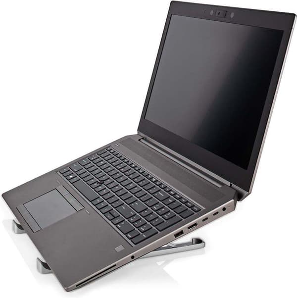 Nedis Notebook Stand - Antal blæsere: 1 - Drevet af USB - Antal vinkler: 2 - 17" - 1500 rpm - LED (NBSTND100SI)