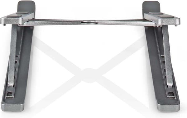 Nedis Notebook Stand - Antal blæsere: 1 - Drevet af USB - Antal vinkler: 2 - 17" - 1500 rpm - LED (NBSTND100SI)