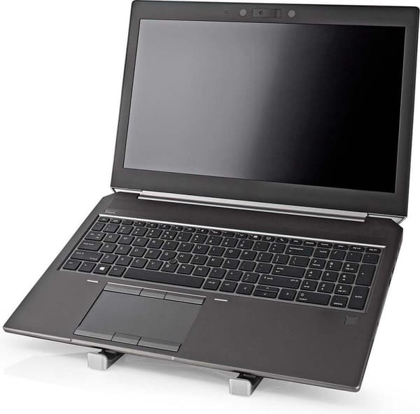 Nedis Notebook Stand - Antal blæsere: 1 - Drevet af USB - Antal vinkler: 2 - 17" - 1500 rpm - LED (NBSTND100SI)