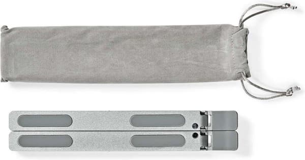Nedis Notebook Stand - Antal blæsere: 1 - Drevet af USB - Antal vinkler: 2 - 17" - 1500 rpm - LED (NBSTND100SI)