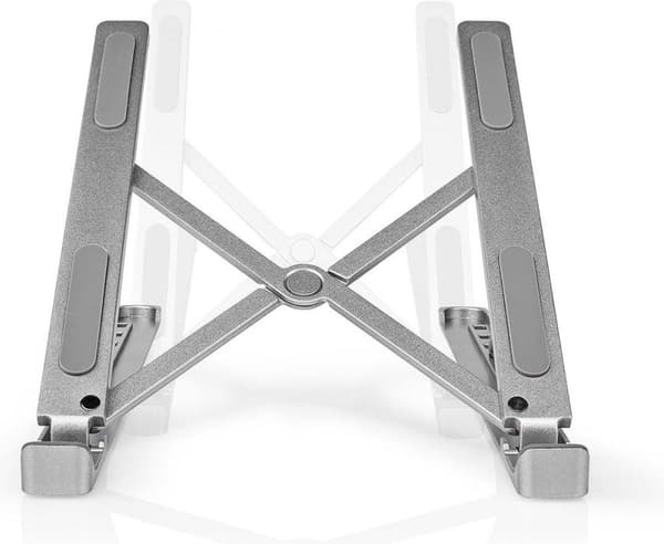 Nedis Notebook Stand - Antal blæsere: 1 - Drevet af USB - Antal vinkler: 2 - 17" - 1500 rpm - LED (NBSTND100SI)