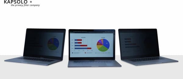 KAPSOLO 2-vejs privatlivsfilter / privatlivsskærm, der kan fjernes til 35,56 cm (14,0") Bred 16:9 - Notebook - Rammeløst skærmbeskyttelsesfilter - Gen