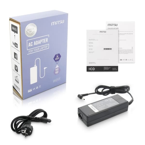 kannettavan tietokoneen laturi mitsu 19.5v 4.62a (4.0x1.7) - dell