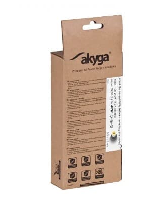 Akyga AK-ND-47 nätadapter/växelriktare Inomhus 40 W Svart