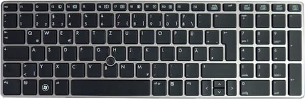 HP bærbar tastatur Qwerty US + Trackpoint