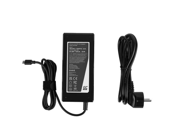 Green Cell AD140P strømadapter/inverter Universal 130 W Sort
