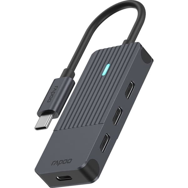 Rapoo USB-C till USB-C Hub Svart Svart