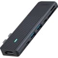 Miniatyrbild 1 av 4: Rapoo 7in2 USB-C Multiport Adapter Svart