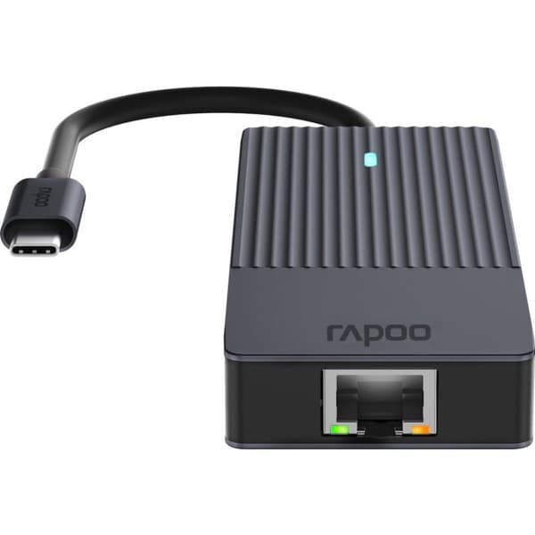 Rapoo 8in1 USB-C Multiport Adapter Svart