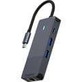 Miniatyrbild 1 av 4: Rapoo 8in1 USB-C Multiport Adapter Svart