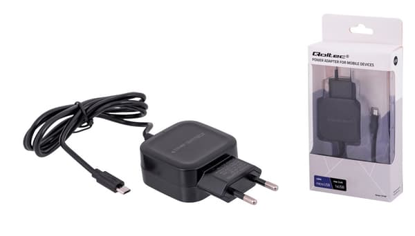 Qoltec 50189 mobilladdare Indoor Black