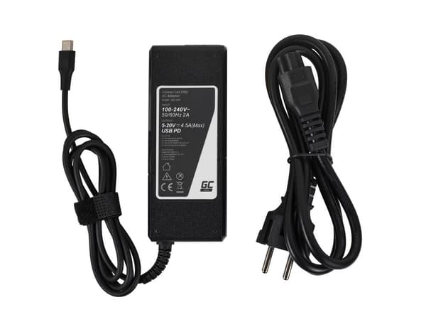 Green Cell AD139P strømadapter/inverter Universal 90 W Sort