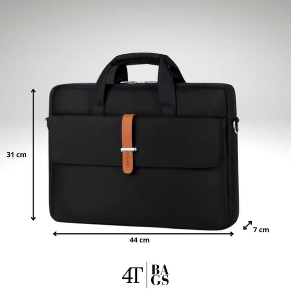 Laptopväska - Tyg - Svart