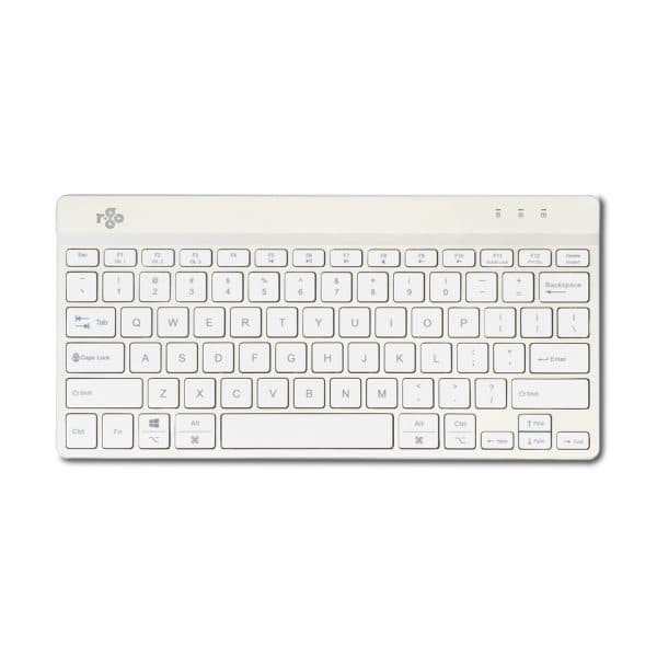 R-Go Tools Compact Break RGOCOUSWLWH Tastatur Bluetooth QWERTY Amerikansk engelsk hvid (RGOCOUSWLWH) Hvid