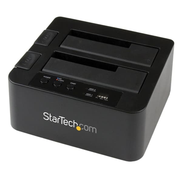 StarTech.com eSATA/USB 3.0 -kiintolevyn kopiokonetelakan erillinen HDD-klooneri SATA 6 Gbps:llä erittäin nopeaan kopiointiin