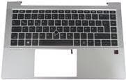 HP - nytt tangentbord Notebook - med pekare, ClickPad - bakgrundsbelyst - tyska - med topplock - för EliteBook 840 G7