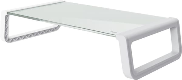 Trust Monta - Monitorstativ - Raiser - Glas - Hvid