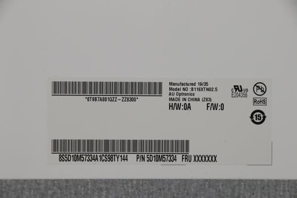 Lenovo AU B116XTN02.5 0A HDT AG S NB, 5D10M57334