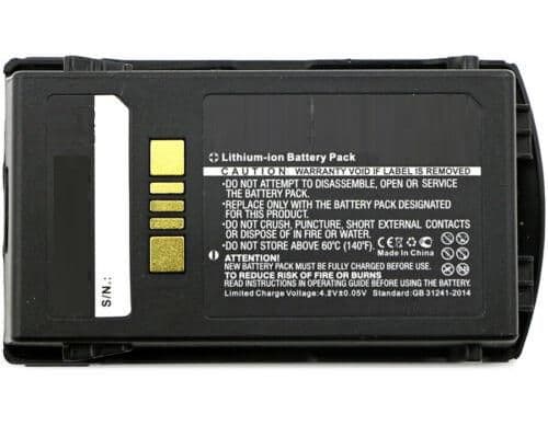 CoreParts-akku 9,25 Wh Li-polymeeri 3,7 V 2500 mAh musta Zebra- ja Motorola-laitteille, MBXPOS-BA0524