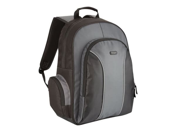 Targus Essential - Kannettavan tietokoneen reppu - 15.4" - 16" - harmaa, musta