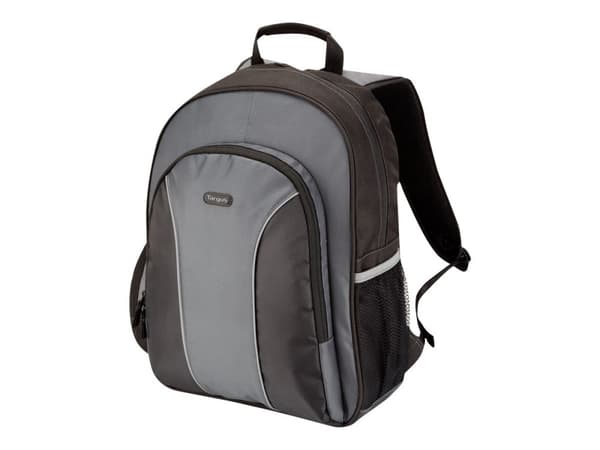 Targus Essential - Kannettavan tietokoneen reppu - 15.4" - 16" - harmaa, musta