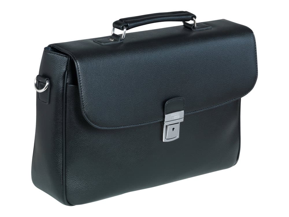 Datorväska Pierre by Elba Mini Line för 15" notebook svart läder