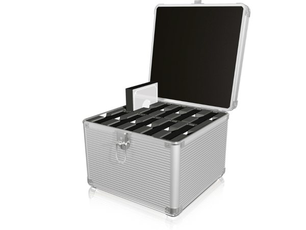 Raidsonic ICY BOX IB-AC628 - Harddiskbeskyttende kabinett - Kapasitet: 10 harddisker - Sølv (IB-AC628) Sølv