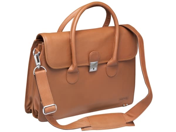 Pierre by Elba New Classic Ladybag - Bæretaske til notebook - 15" - luonnonruskea