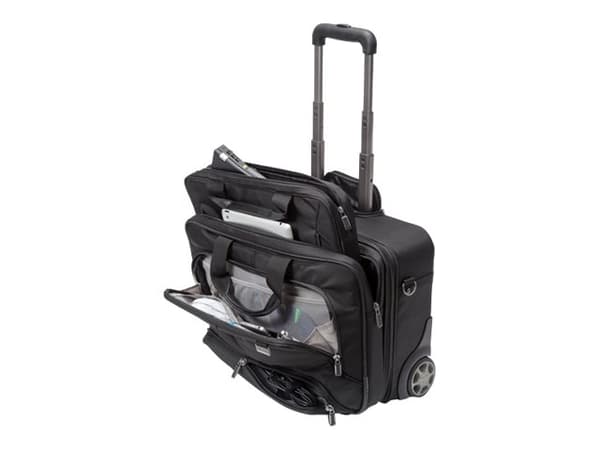 Dicota Top Roller Pro, Vaunu, Musta, Vaahto, Nailon, 2 renkaita, 39,6 cm (15.6"), 44,5 cm