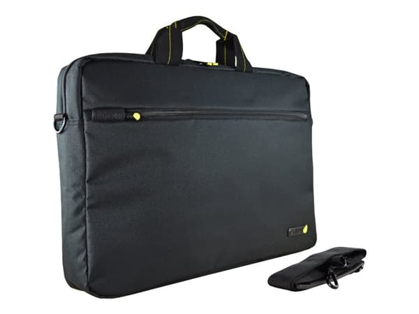 techair - Skulderbæreveske for notebook - 17.3" - svart