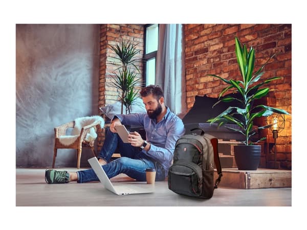 PORT HOUSTON - Notebookryggsekk - 17.3" - svart