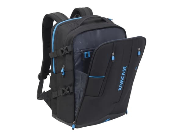Riva Case Borneo Series 7860 - Notebookryggsekk - 17.3" - svart, isblå