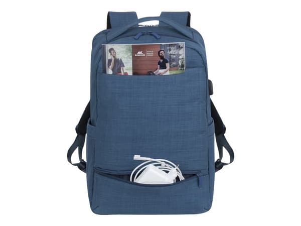 Riva Case Biscayne 8365 - Ryggsäck för bärbar dator - 17.3" - blå