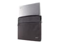 Miniatyrbild 2 av 5: Acer Protective Sleeve - Fodral för bärbar dator - 15.6" - tvåtonig mörkgrå - för Aspire 7; Spin 3; Swift 3